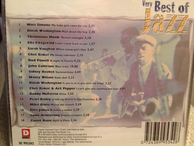 Very Best Of Jazz - Various Artist (CD) music collectible [Barcode 724389953428] - Main Image 2