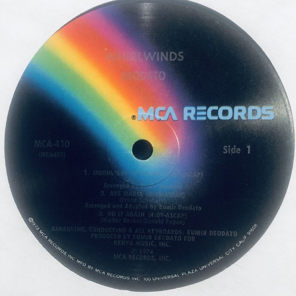 Whirlwinds - Eumir Deodato (12”) music collectible - Main Image 3