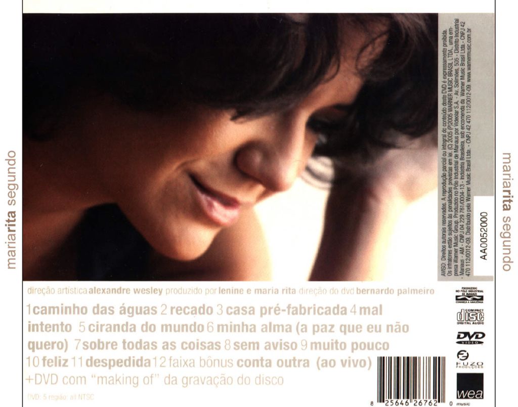 Segundo - Maria Rita (CD) music collectible [Barcode 825646267620] - Main Image 2