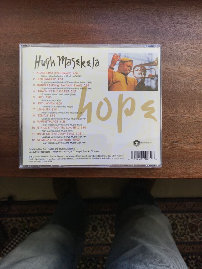 Hope - Hugh Masekela (CD) music collectible - Main Image 2