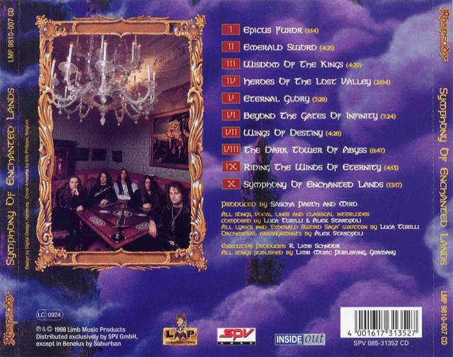 Symphony of Enchanted lands - Rhapsody (CD) music collectible [Barcode 4001617313527] - Main Image 2