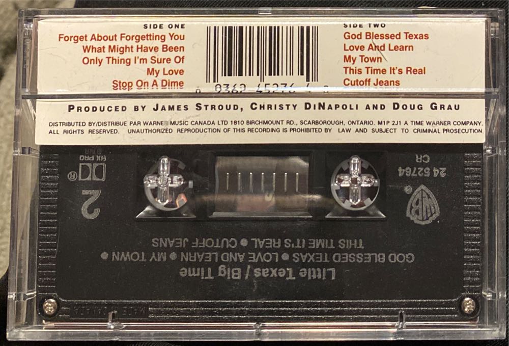 Big Time - Little Texas (Cassette) music collectible [Barcode 093624527640] - Main Image 2