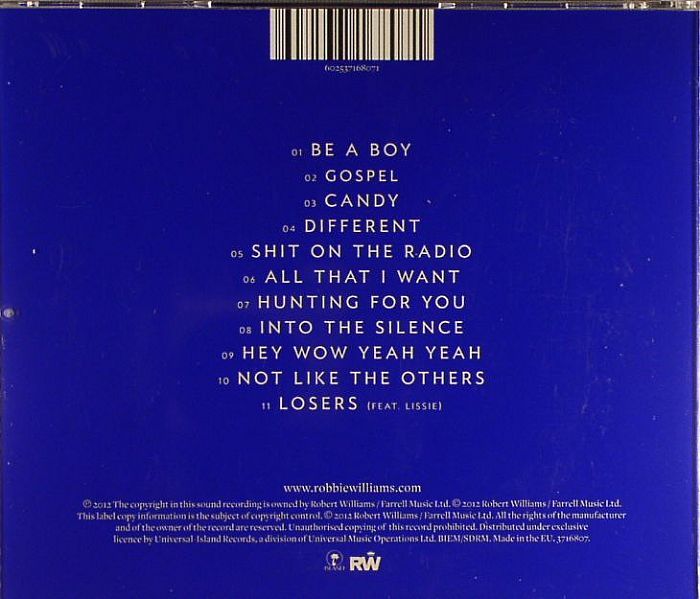 Take The Crown - Robbie Williams (CD) music collectible [Barcode 602537168040] - Main Image 2