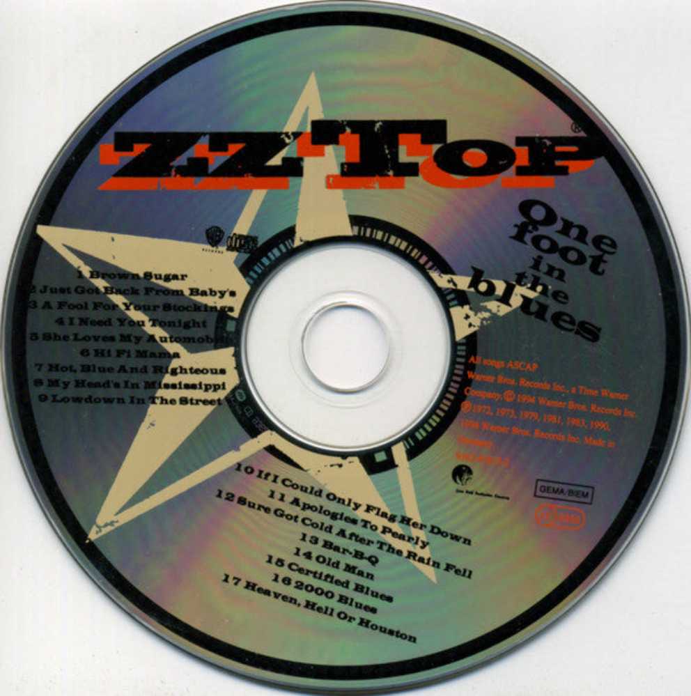 One Foot In The Blues - ZZ Top (CD - 67) music collectible [Barcode 093624581529] - Main Image 3