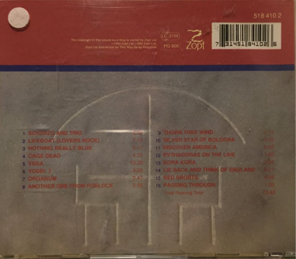 Union Cafe - Penguin Cafe Orchestra (CD) music collectible [Barcode 731451841026] - Main Image 2