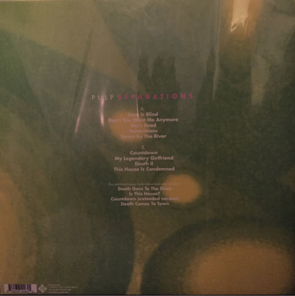 Separations - Pulp (12”) music collectible - Main Image 2