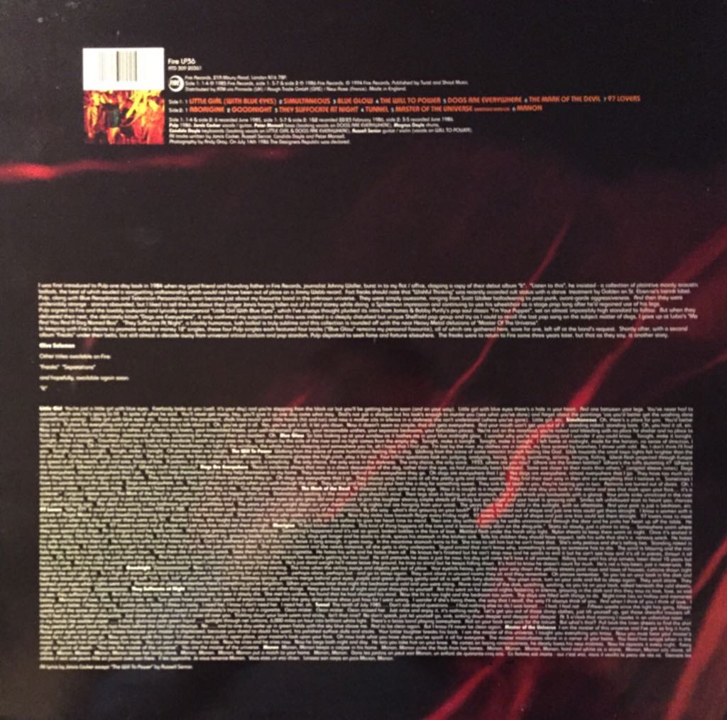 Masters Of The Universe - Pulp (12”) music collectible [Barcode 5017161110368] - Main Image 2