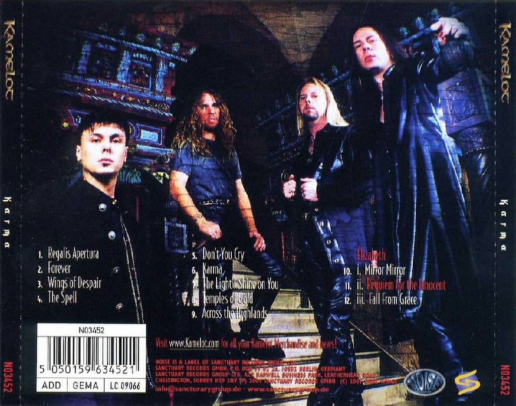 Karma - Kamelot (CD - 60:13) music collectible [Barcode 823107407127] - Main Image 2