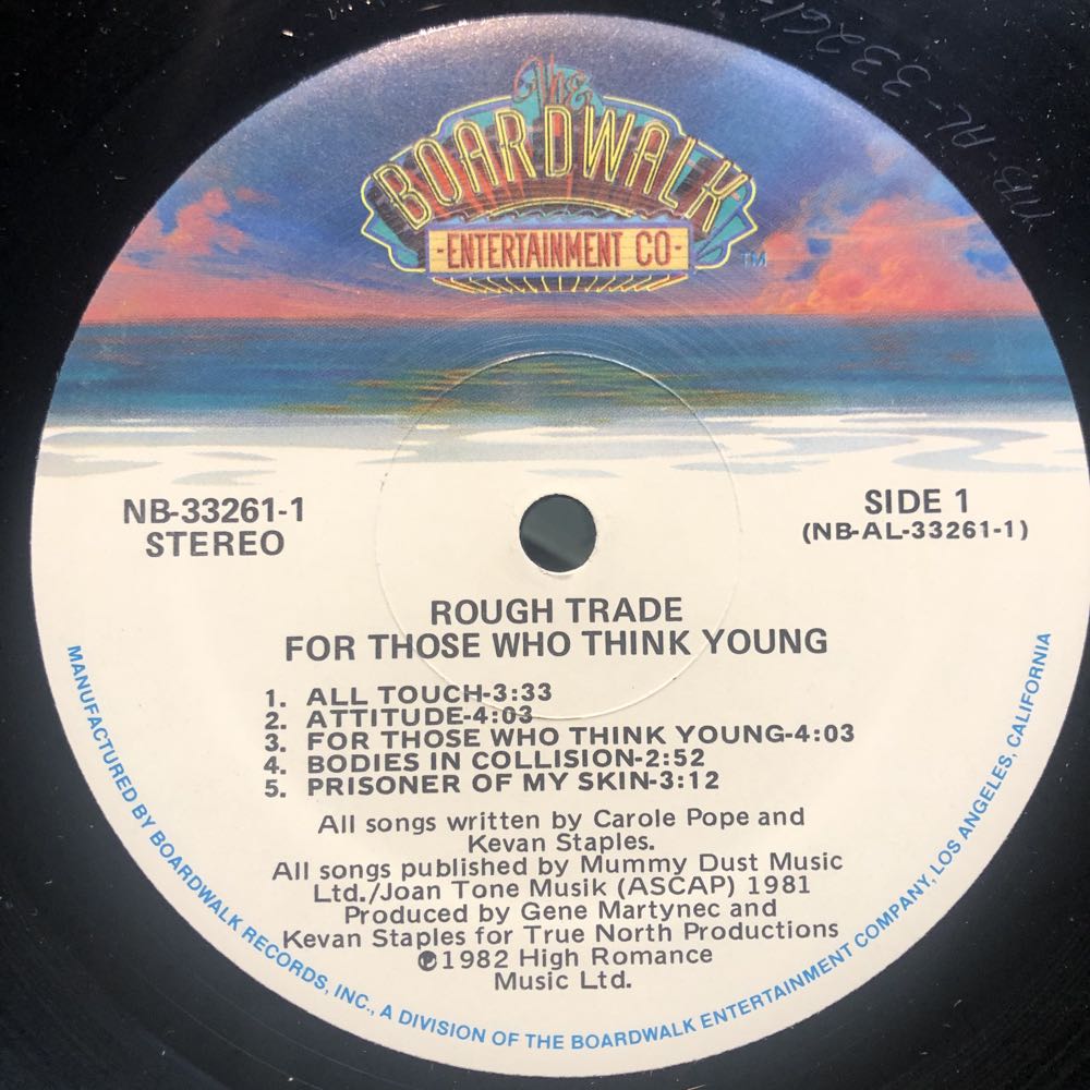 For Those Who Think Young - Rough Trade (12”) music collectible - Main Image 3