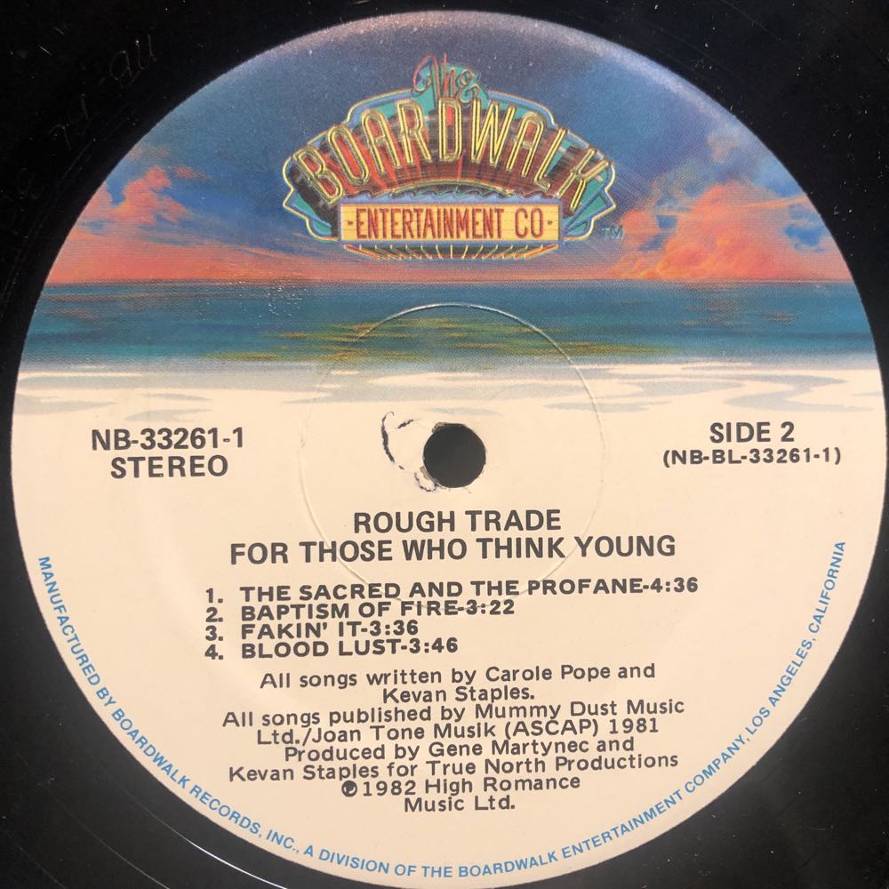 For Those Who Think Young - Rough Trade (12”) music collectible - Main Image 4