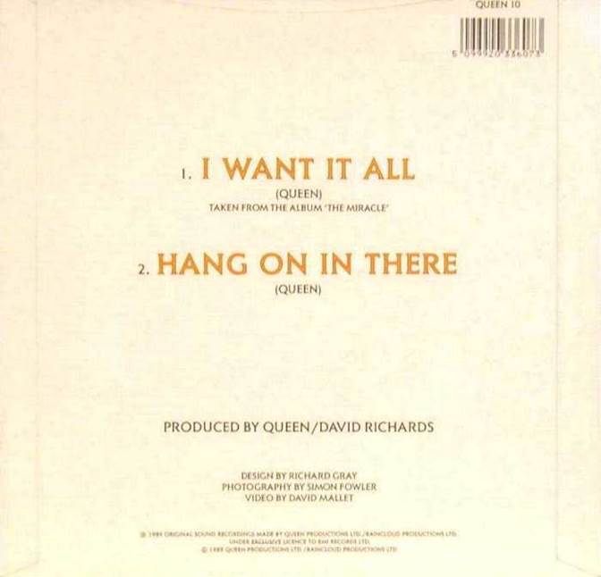 Queen, I Want It All - Queen (12”) music collectible - Main Image 2