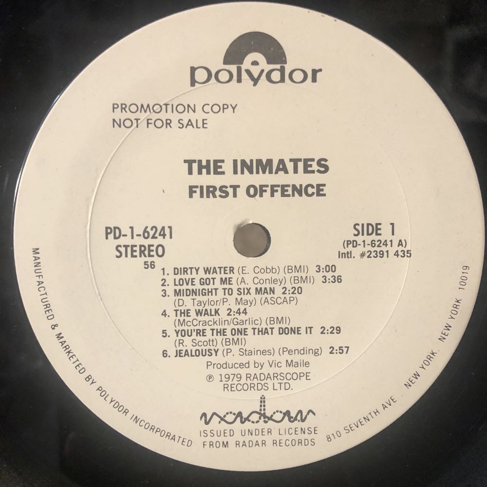 First Offence - Inmates, The (12”) music collectible - Main Image 3