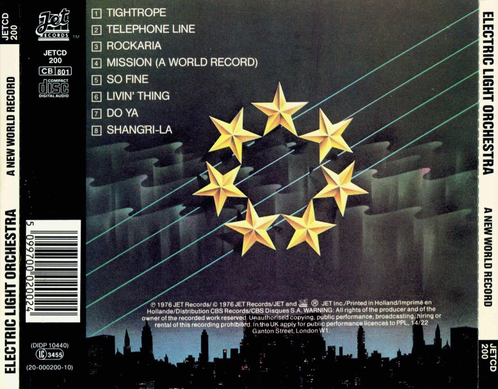A New World Record - Electric Light Orchestra (CD) music collectible [Barcode 886976977221] - Main Image 2