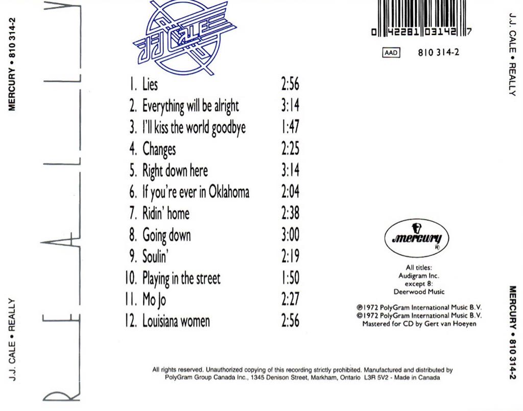 Really - Cale J.J. (MP3) music collectible - Main Image 2