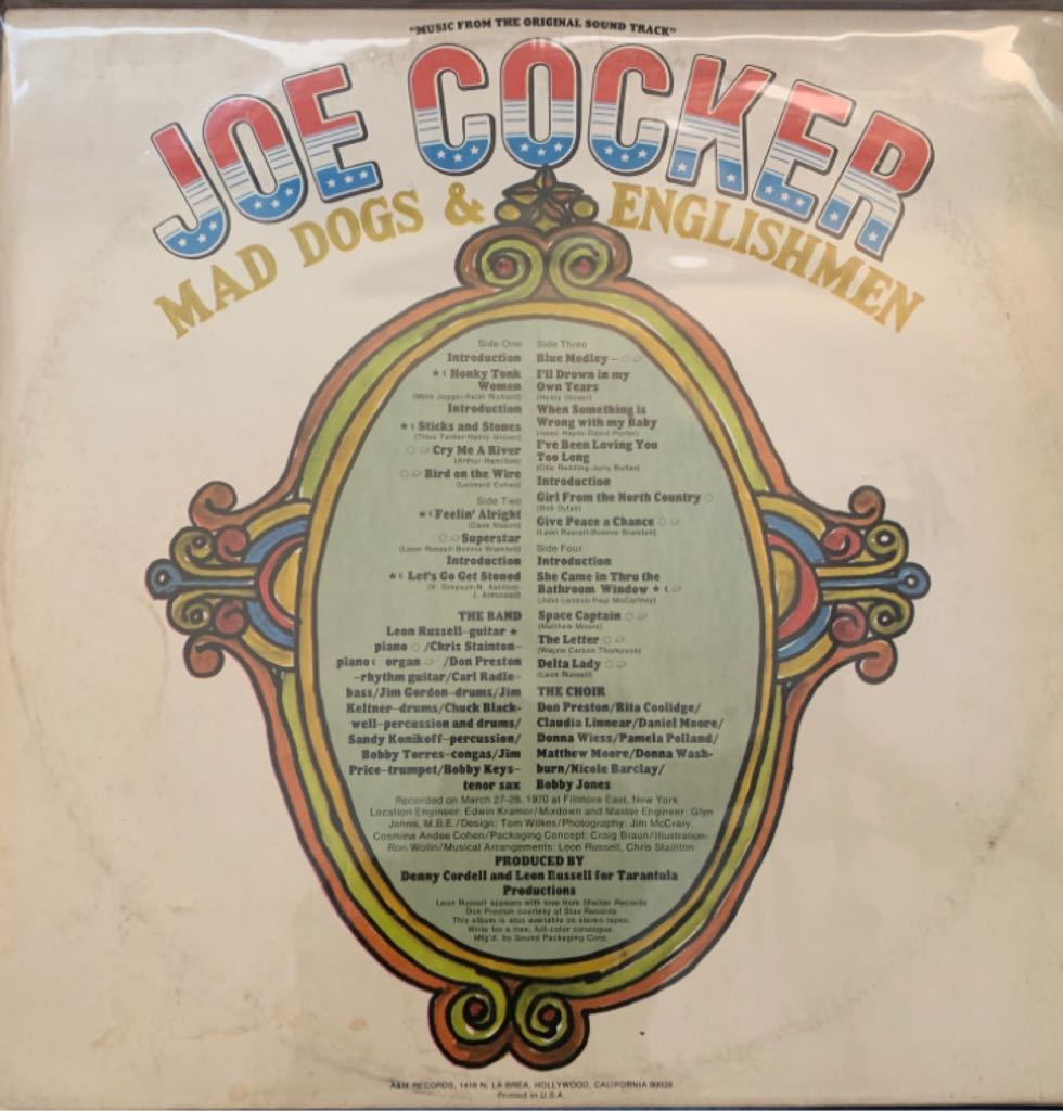 Mad Dogs And Englishmen - Cocker, Joe (12”) music collectible - Main Image 2