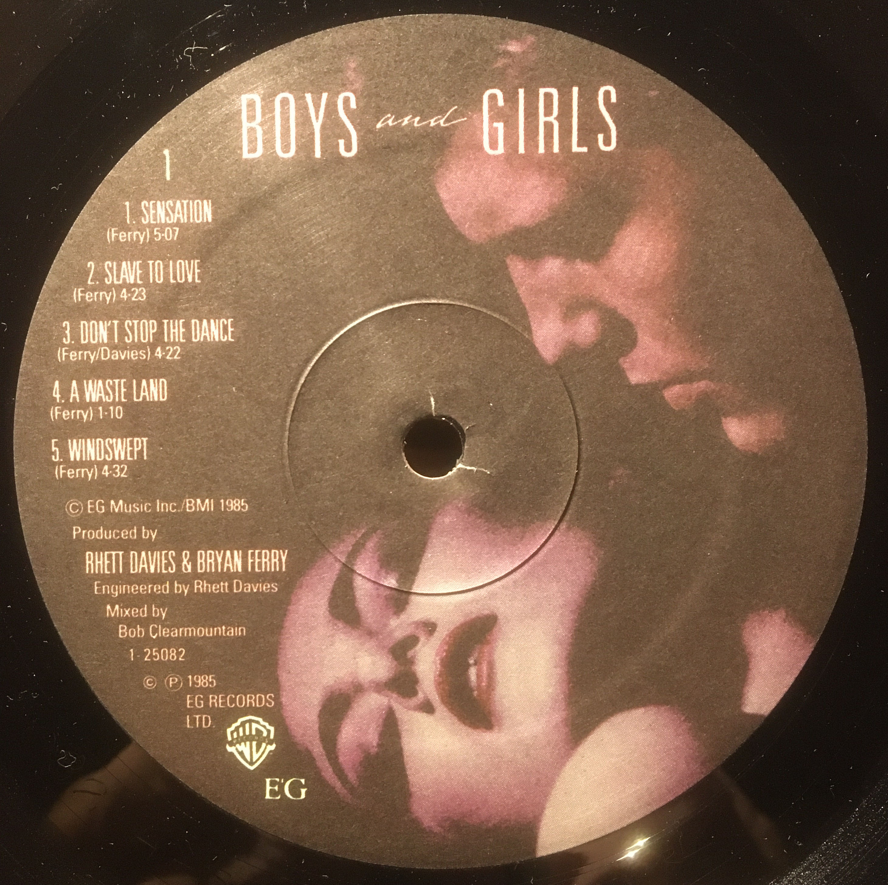 Boys And Girls - Ferry, Bryan (12” - 38) music collectible [Barcode 075992508216] - Main Image 3
