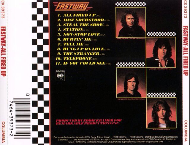 All Fired Up - Fastway (CD - 4225) music collectible [Barcode 074643937320] - Main Image 2