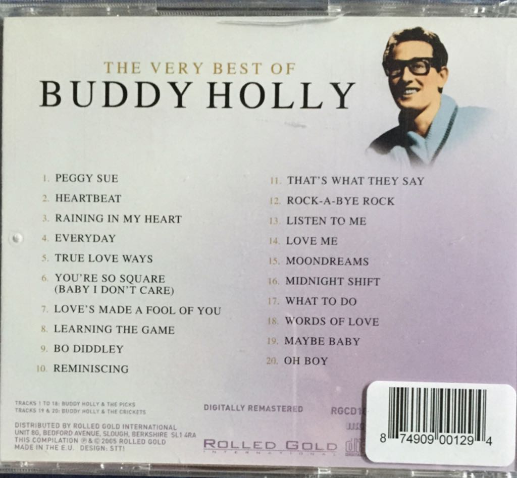 Buddy Holly: Greatest Hits - Buddy Holly (CD) music collectible [Barcode 008811153625] - Main Image 2