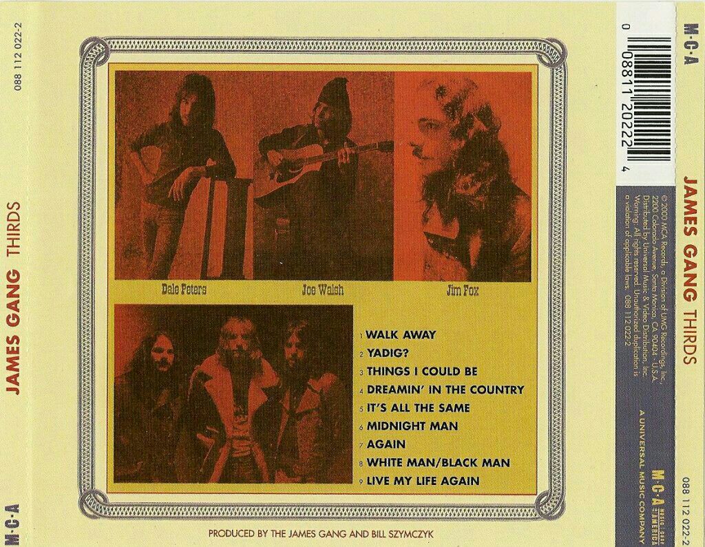 Thirds - James Gang (12”) music collectible [Barcode 008811202224] - Main Image 2