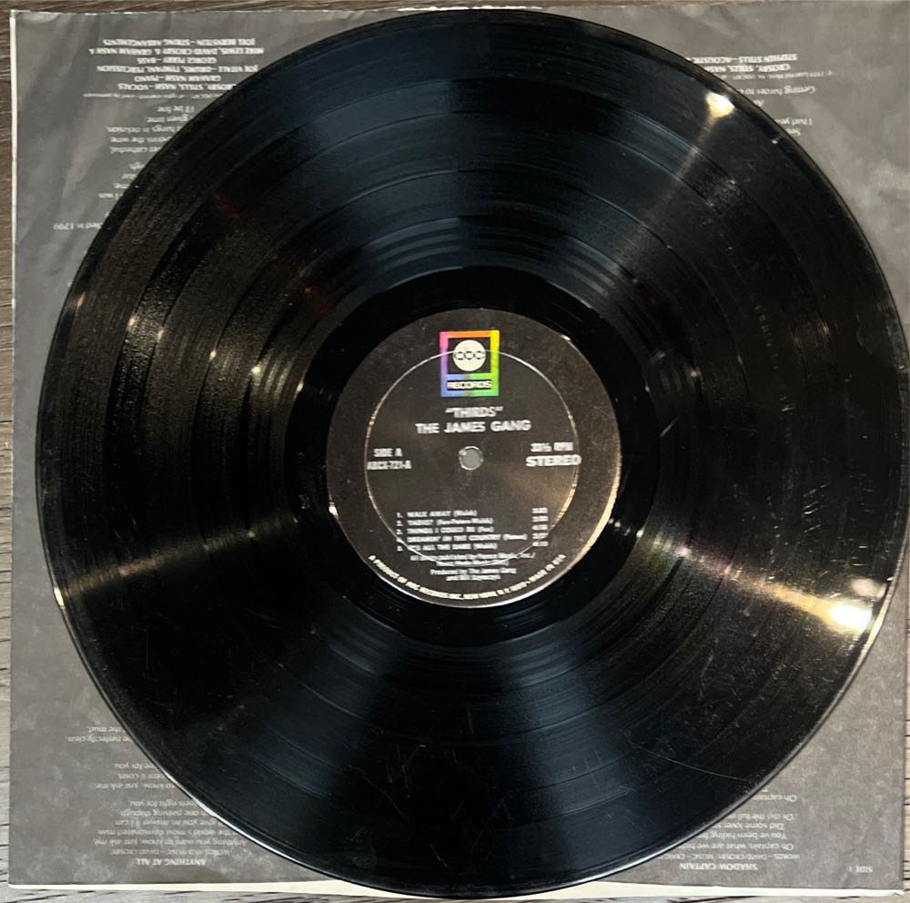 Thirds - James Gang, The (CD) music collectible [Barcode 076732203125] - Main Image 4