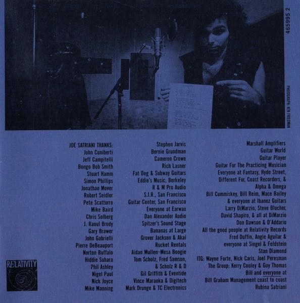 Flying In A Blue Dream - Joe Satriani (12” - 64:25) music collectible [Barcode 0088561101527] - Main Image 4