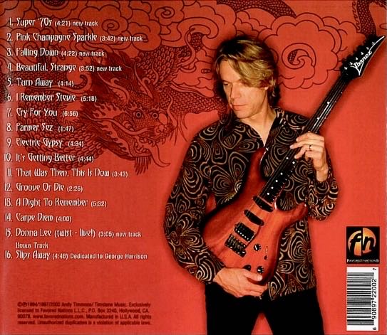 That Was Then, This Is Now: The Best Of X-tacy - Andy Timmons (CD) music collectible [Barcode 690897220027] - Main Image 2