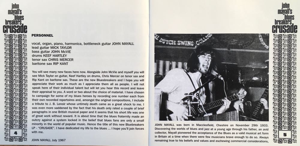 Crusade - John Mayall’s Bluesbreakers (CD - 79) music collectible [Barcode 602498421758] - Main Image 3