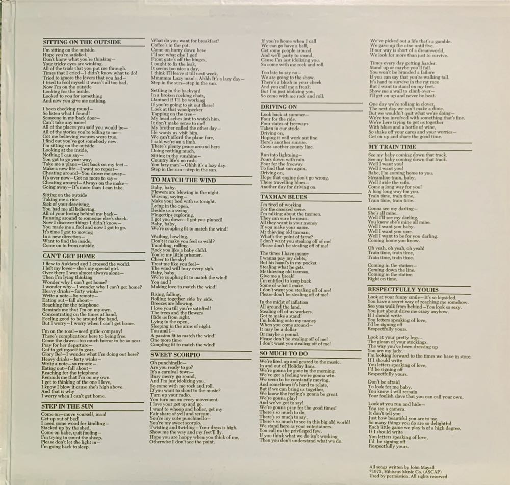 New Year New Band New Company - Mayall, John (12”) music collectible - Main Image 4