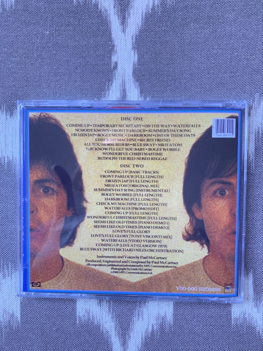 McCartney II - McCartney, Paul (12”) music collectible [Barcode 077775202427] - Main Image 3