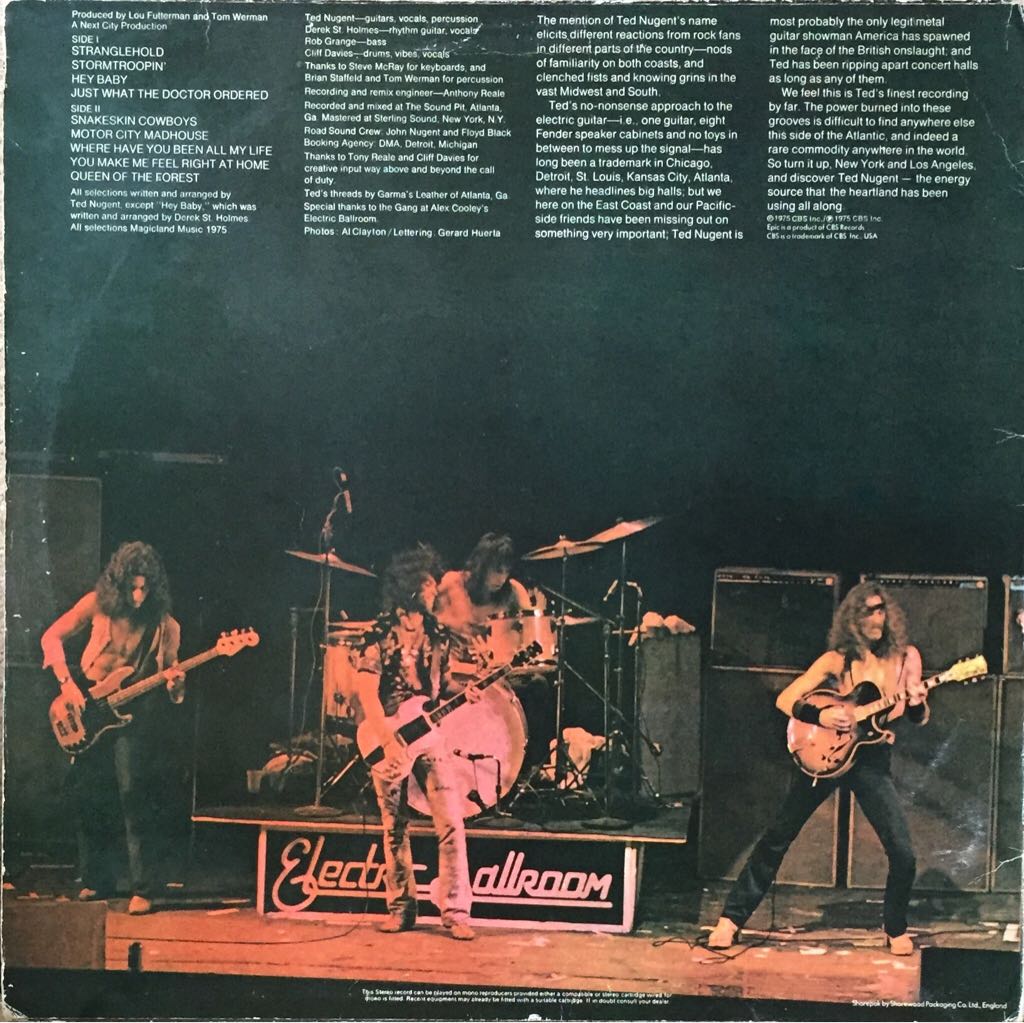 Ted Nugent - Nugent, Ted (12” - 39) music collectible - Main Image 2