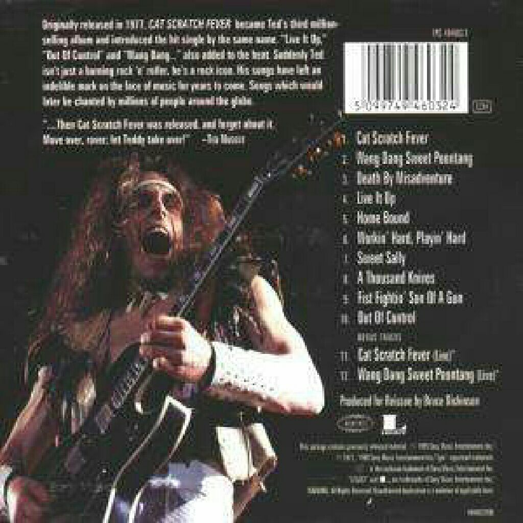 Cat Scratch Fever - Nugent, Ted (CD) music collectible [Barcode 074646591222] - Main Image 2