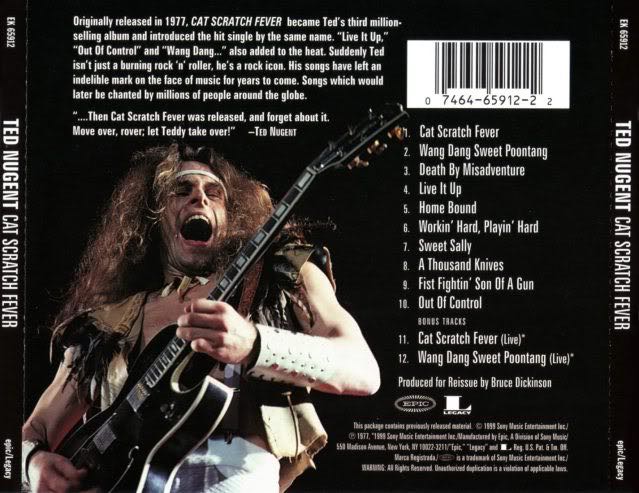 Cat Scratch Fever (Bonus Tracks) - Ted Nugent (CD - 38) music collectible [Barcode 886977076220] - Main Image 2
