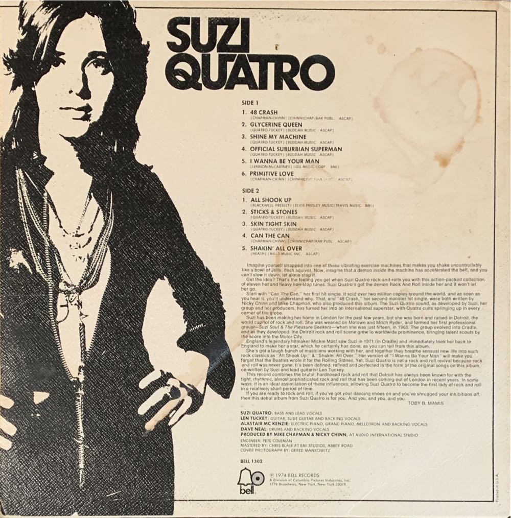 Suzi Quatro - Quatro, Suzi (12” - 46) music collectible - Main Image 3