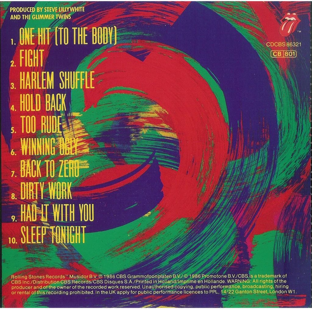 Dirty Work - Rolling Stones, The (12”) music collectible - Main Image 2
