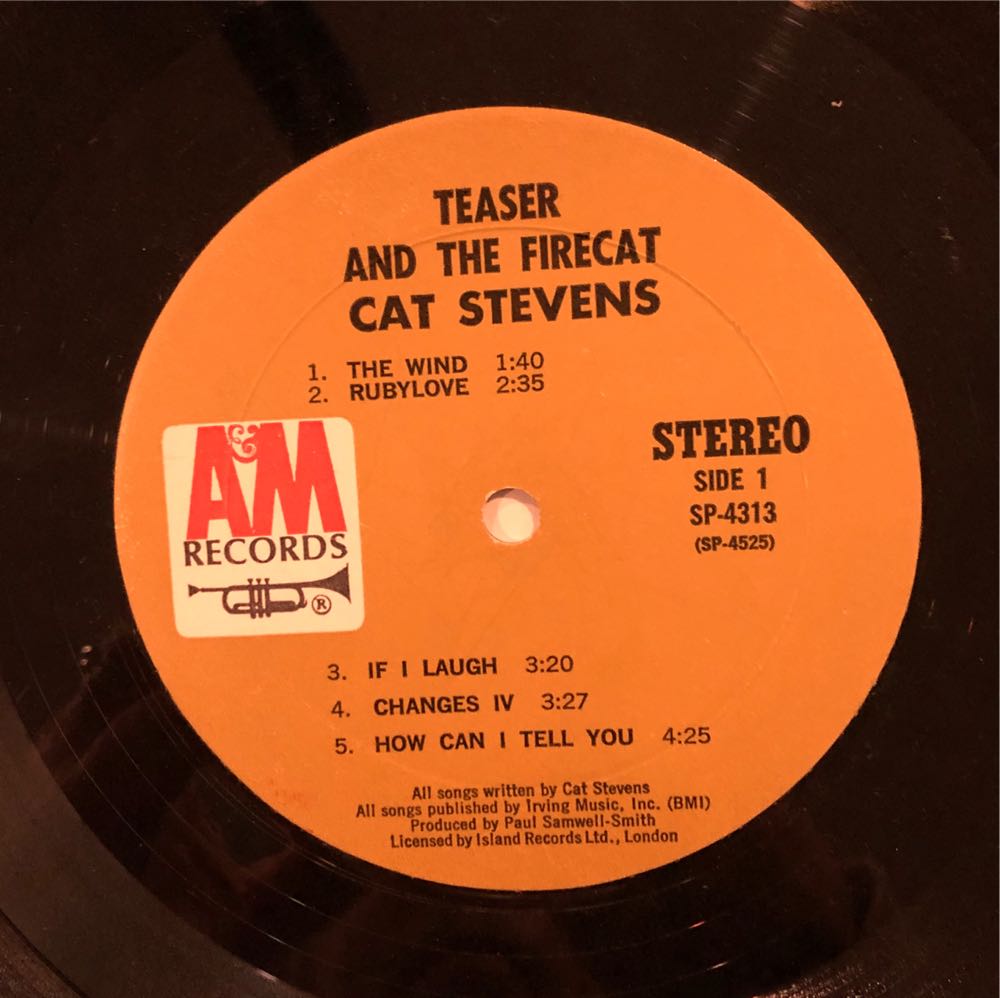 Teaser And The Firecat - Cat Stevens (12” - 33) music collectible [Barcode 731454688512] - Main Image 3