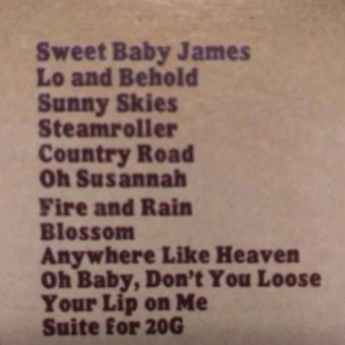 Sweet Baby James - James Taylor (12”) music collectible [Barcode 081227997014] - Main Image 3