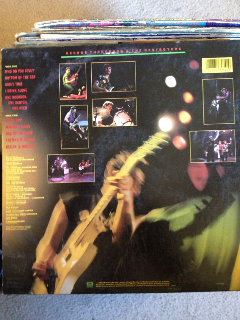 Live - George Thorogood  & The Destroyers (12”) music collectible [Barcode 077771721410] - Main Image 2