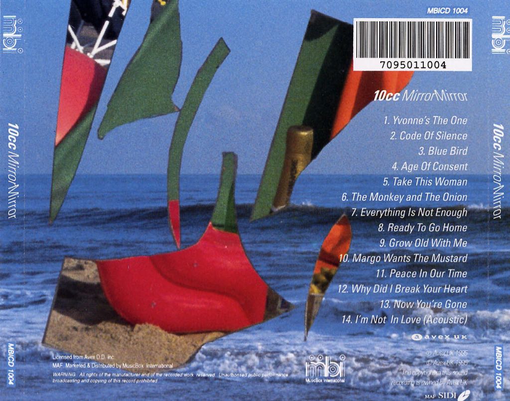 Mirror Mirror - 10CC (CD) music collectible [Barcode 016241543022] - Main Image 2