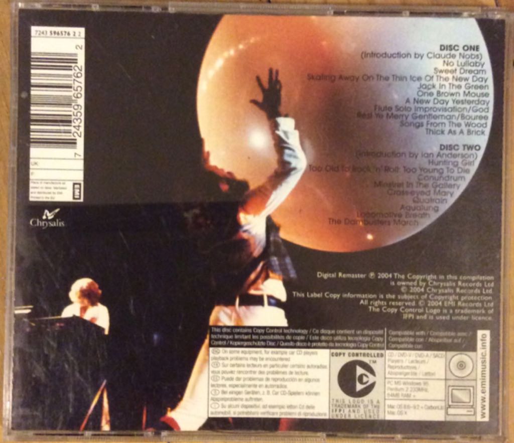 Bursting Out - Jethro Tull (CD - 94) music collectible [Barcode 724359657622] - Main Image 2