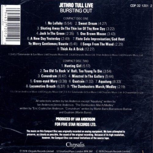 Bursting Out - Jethro Tull (12”) music collectible - Main Image 2