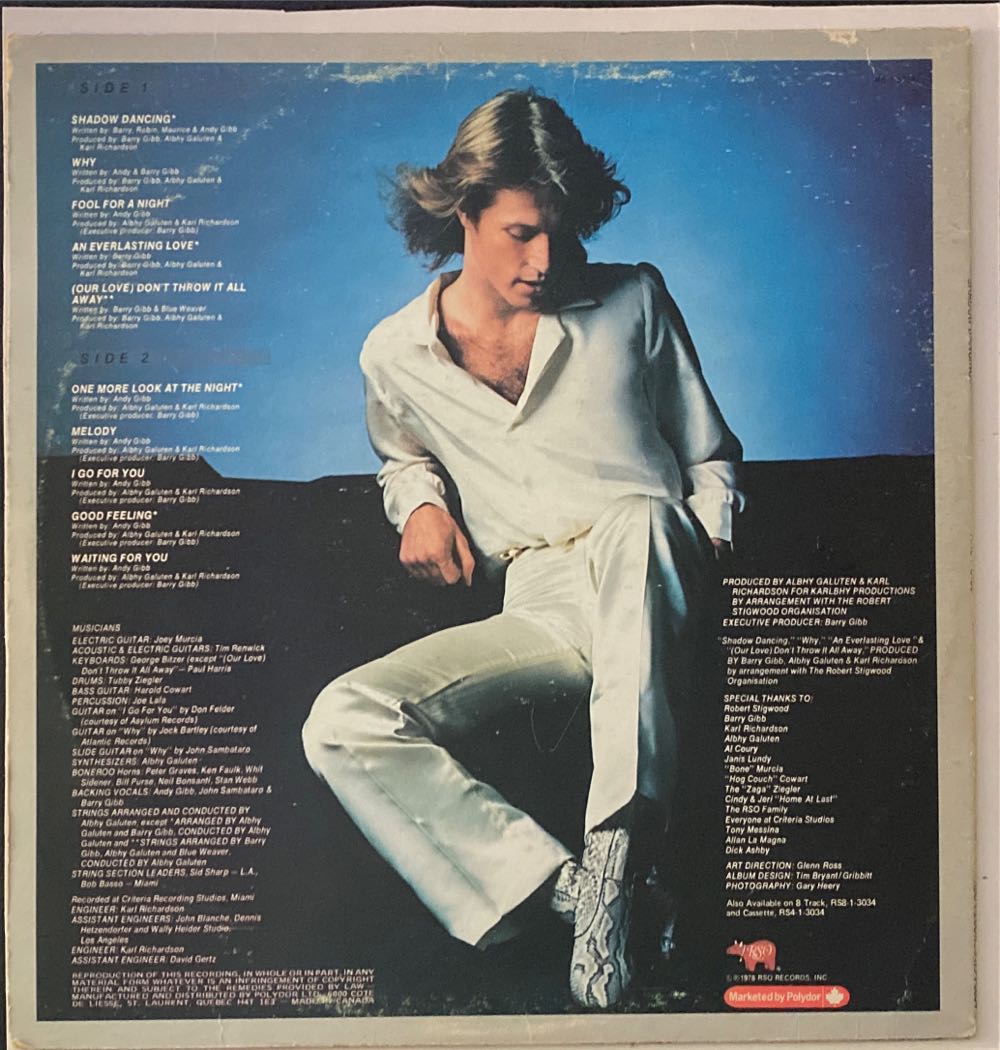 Shadow Dancing - Andy Gibb (12” - 41) music collectible - Main Image 2