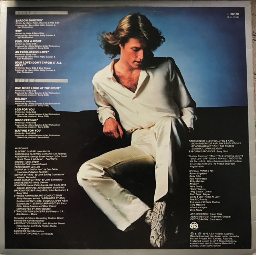 Shadow Dancing - Andy Gibb (FLAC) music collectible - Main Image 2
