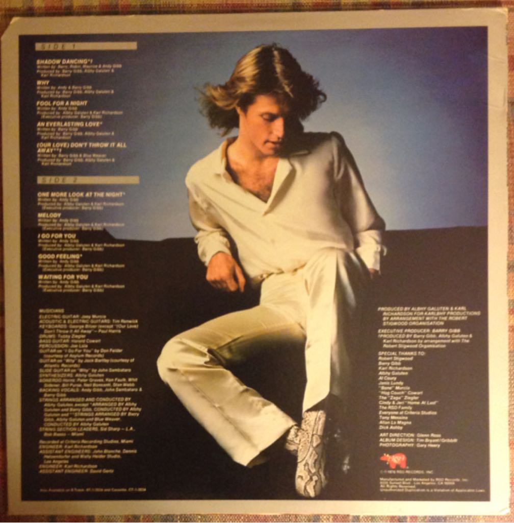 Shadow Dancing - Gibb, Andy (12”) music collectible - Main Image 2