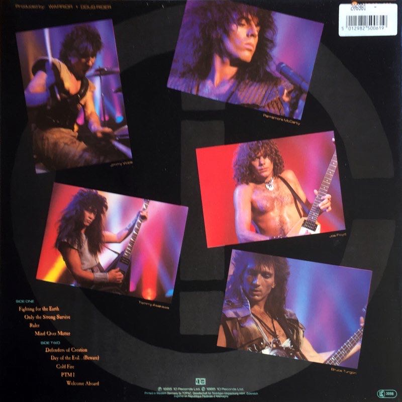 Fighting For The Earth - Warrior (CD) music collectible [Barcode 075992653121] - Main Image 4