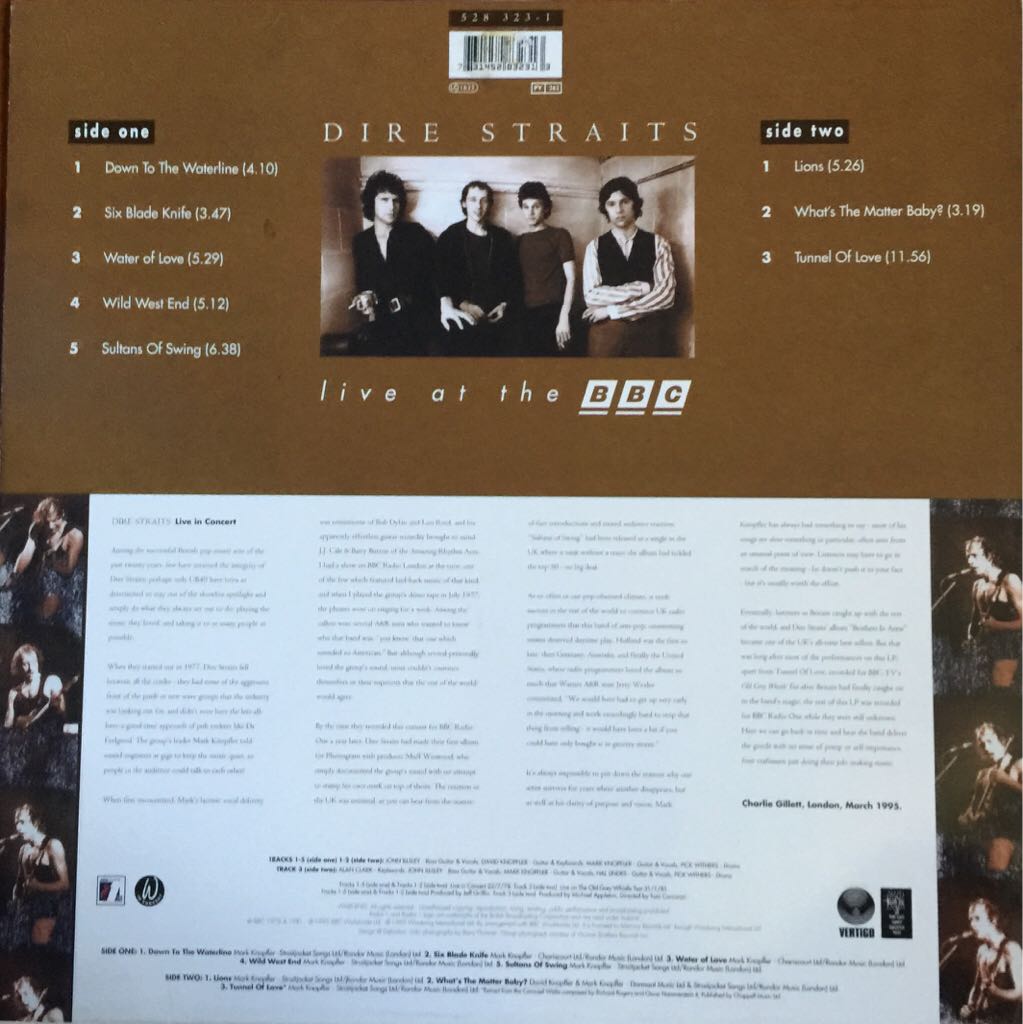 Live At The BBC - Dire Straits (CD) music collectible [Barcode 5018766951479] - Main Image 2