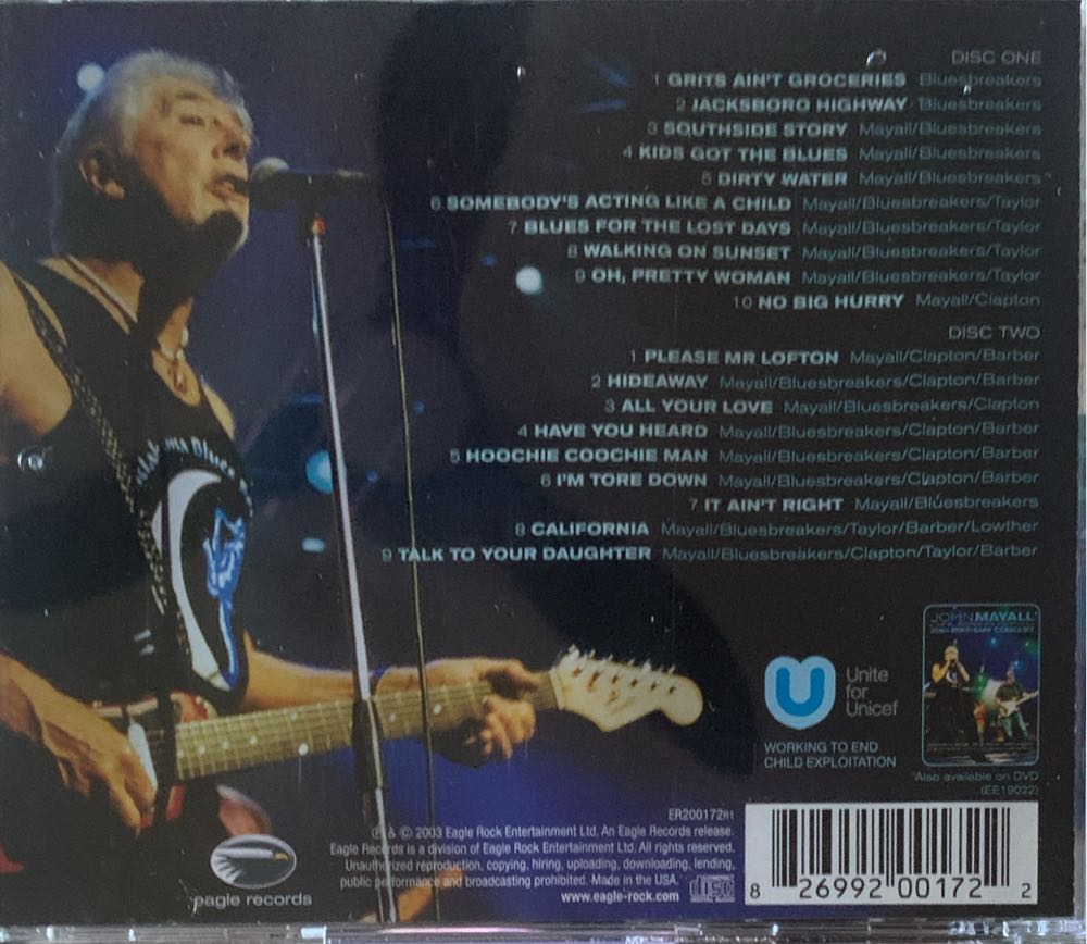 70th Birthday Concert - Mayall, John (MP3) music collectible [Barcode 826992001722] - Main Image 2
