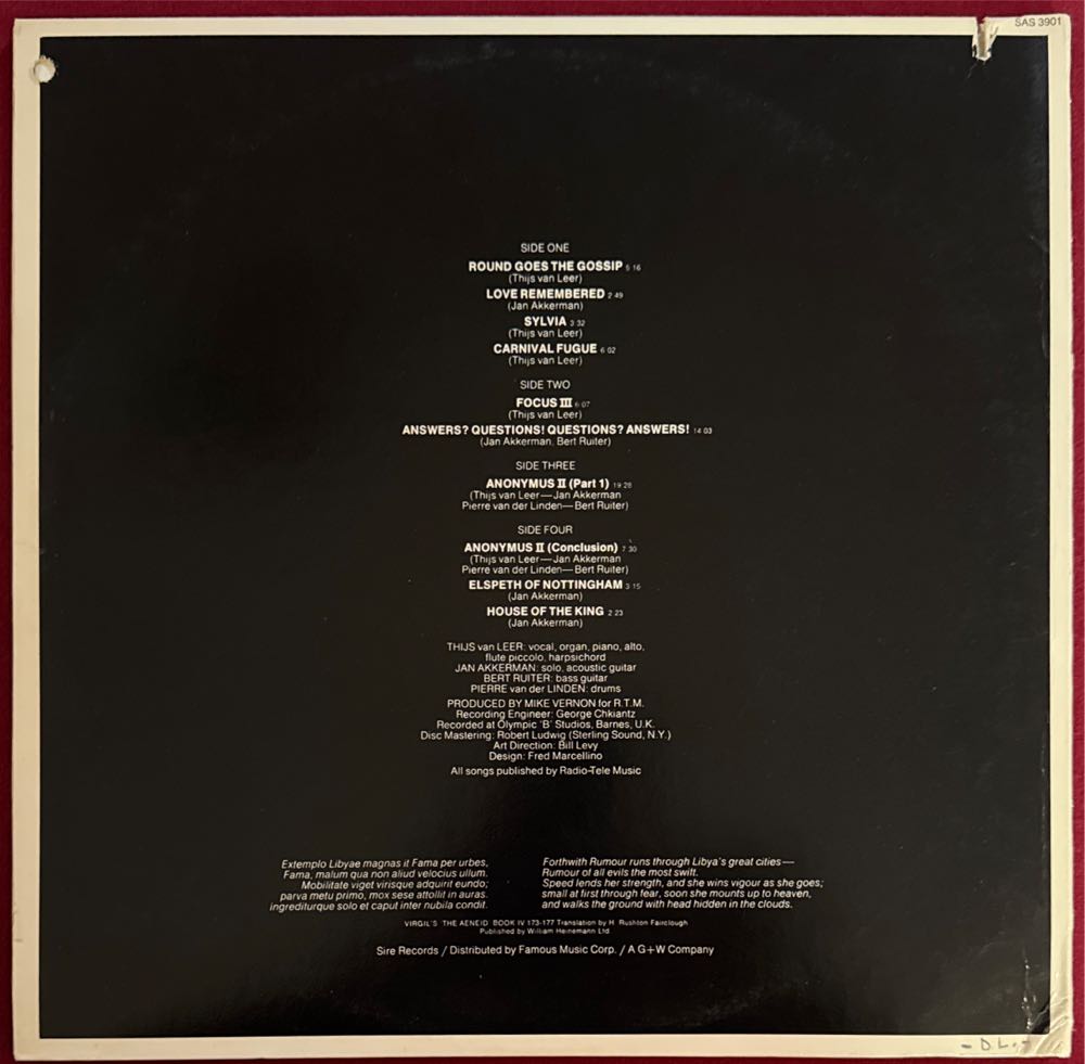 Focus 3 - Focus (CD) music collectible - Main Image 4