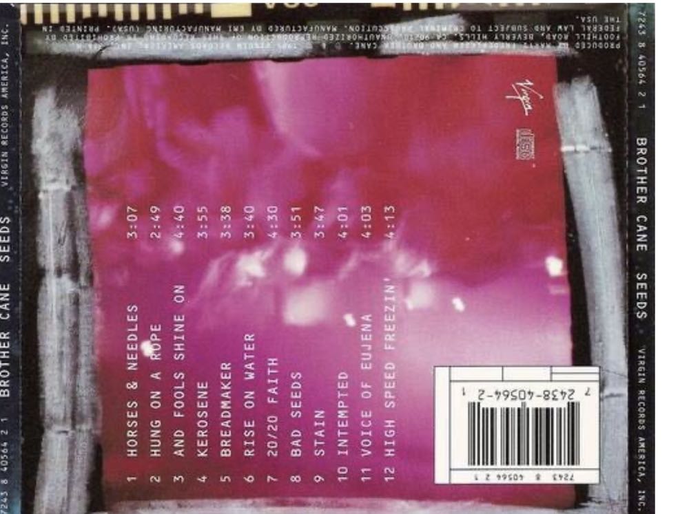 Seeds - Brother Cane (CD - 46) music collectible [Barcode 724384056421] - Main Image 4