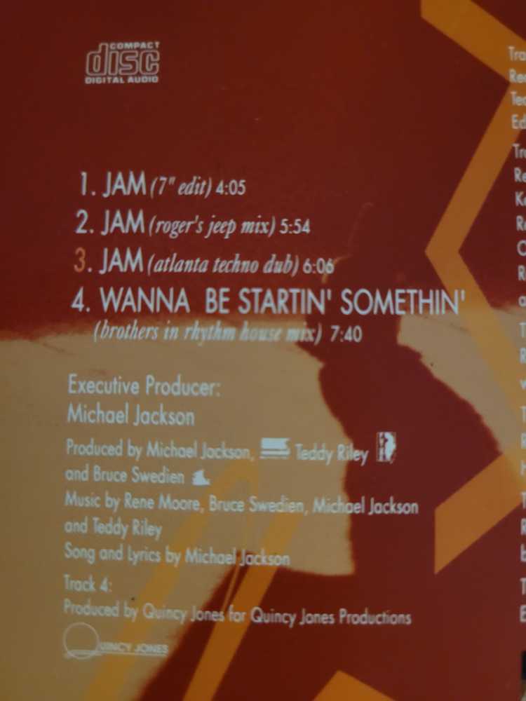 Jam - Michael Jackson (CD - 23.12) music collectible [Barcode 5099765836028] - Main Image 3