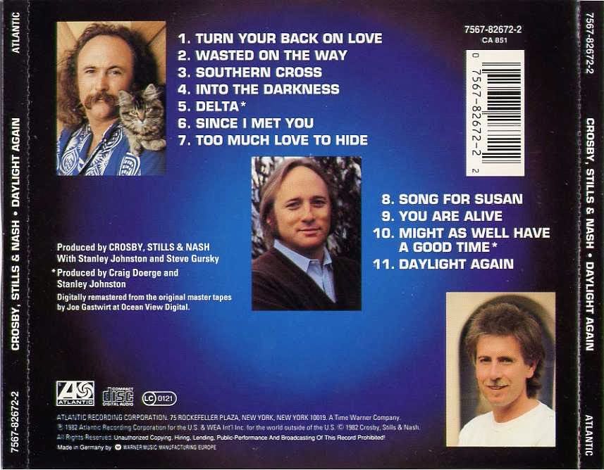 Daylight Again - Crosby, Stills & Nash (CD - 39) music collectible [Barcode 075678267222] - Main Image 2